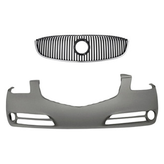 Replacement - 2-Piece (Front Bumper Cover, Grille) (Standard Line)