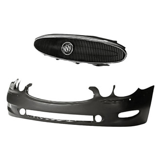 Replacement - 2-Piece (Front Bumper Cover, Grille) (Standard Line)
