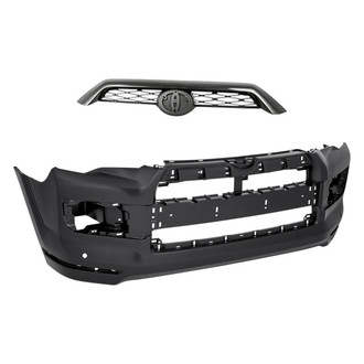 Replacement - 2-Piece (Front Bumper Cover, Grille) (Standard Line)