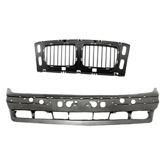 Replacement - 2-Piece (Front Bumper Cover, Grille) (Standard Line)