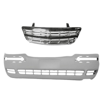 Replacement - 2-Piece (Front Bumper Cover, Grille) (Standard Line)