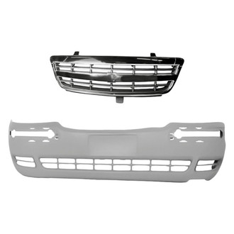 Replacement - 2-Piece (Front Bumper Cover, Grille) (Standard Line)