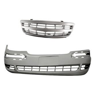Replacement - 2-Piece (Front Bumper Cover, Grille) (Standard Line)