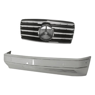 Replacement - 2-Piece (Front Bumper Cover, Grille) (Standard Line)