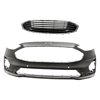 Replacement - 2-Piece (Front Bumper Cover, Grille)