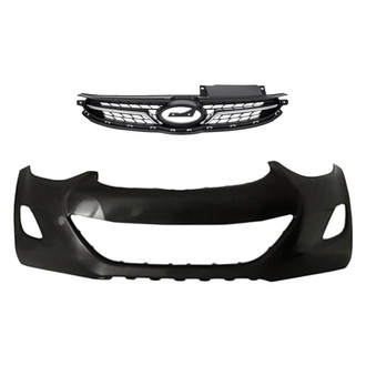 Replacement - 2-Piece (Front Bumper Cover, Grille) (Standard Line)