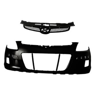 Replacement - 2-Piece (Front Bumper Cover, Grille)