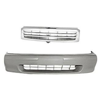 Replacement - 2-Piece (Front Bumper Cover, Grille) (Standard Line)