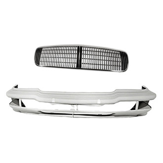Replacement - 2-Piece (Front Bumper Cover, Grille) (Standard Line)