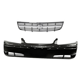Replacement - 2-Piece (Front Bumper Cover, Grille) (Standard Line)