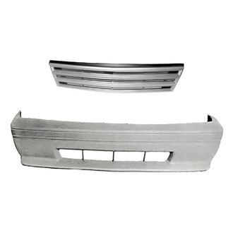 Replacement - 2-Piece (Front Bumper Cover, Grille) (Standard Line)