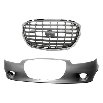 Replacement - 2-Piece (Front Bumper Cover, Grille) (Standard Line)