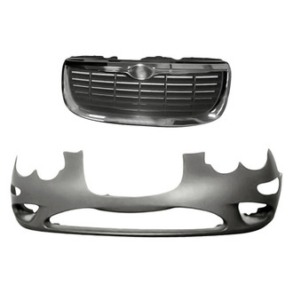 Replacement - 2-Piece (Front Bumper Cover, Grille) (Standard Line)