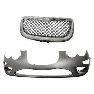Replacement - 2-Piece (Front Bumper Cover, Grille) (Standard Line)