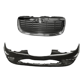 Replacement - 2-Piece (Front Bumper Cover, Grille) (Standard Line)