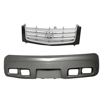 Replacement - 2-Piece (Front Bumper Cover, Grille) (Standard Line)
