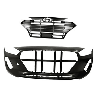 Replacement - 2-Piece (Front Bumper Cover, Grille) (Standard Line)
