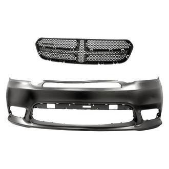 Replacement - 2-Piece (Front Bumper Cover, Grille) (CAPA Certified)