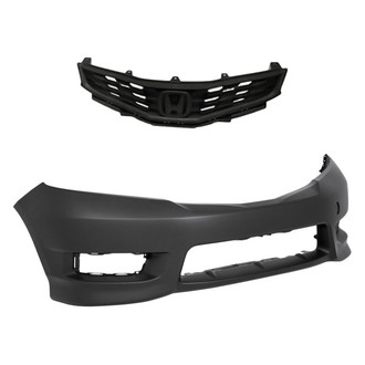 Replacement - 2-Piece (Front Bumper Cover, Grille) (Standard Line)