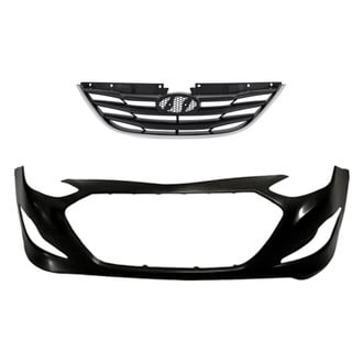 Replacement - 2-Piece (Front Bumper Cover, Grille) (Standard Line)