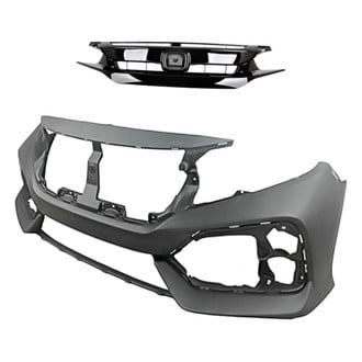 Replacement - 2-Piece (Front Bumper Cover, Grille) (Standard Line)