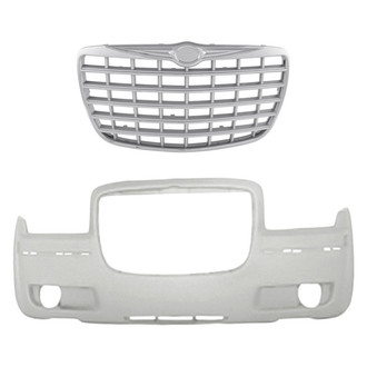 Replacement - 2-Piece (Front Bumper Cover, Grille) (Standard Line)