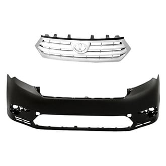 Replacement - 2-Piece (Front Bumper Cover, Grille) (Standard Line)