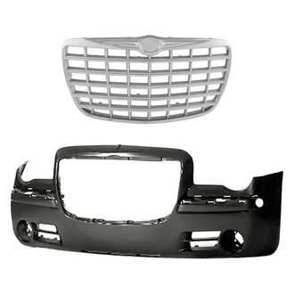 Replacement - 2-Piece (Front Bumper Cover, Grille) (Standard Line)