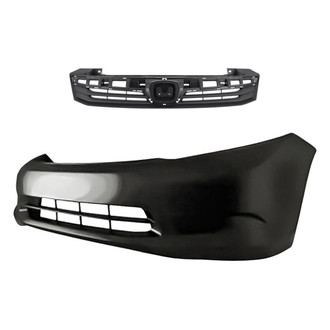 Replacement - 2-Piece (Front Bumper Cover, Grille) (Standard Line)