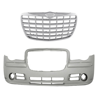 Replacement - 2-Piece (Front Bumper Cover, Grille) (Standard Line)