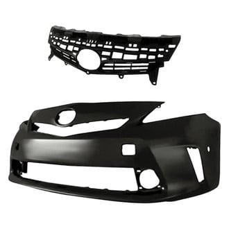 Replacement - 2-Piece (Front Bumper Cover, Grille)