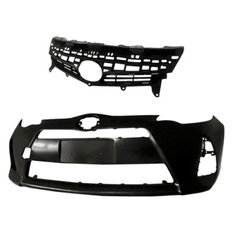 Replacement - 2-Piece (Front Bumper Cover, Grille) (Standard Line)