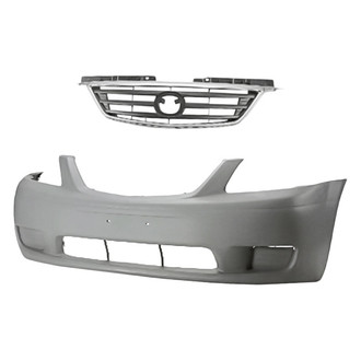 Replacement - 2-Piece (Front Bumper Cover, Grille) (Standard Line)