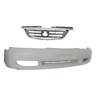 Replacement - 2-Piece (Front Bumper Cover, Grille) (Standard Line)