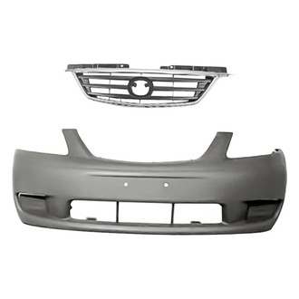 Replacement - 2-Piece (Front Bumper Cover, Grille) (Standard Line)