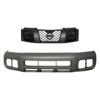 Replacement - 2-Piece (Front Bumper Cover, Grille) (Standard Line)