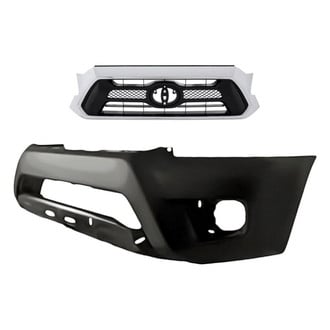 Replacement - 2-Piece (Front Bumper Cover, Grille) (Standard Line)