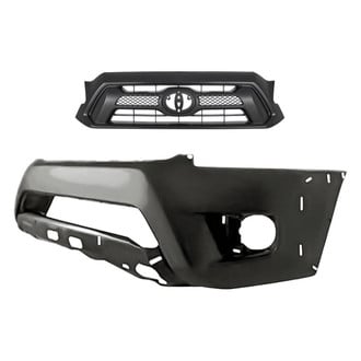 Replacement - 2-Piece (Front Bumper Cover, Grille) (Standard Line)