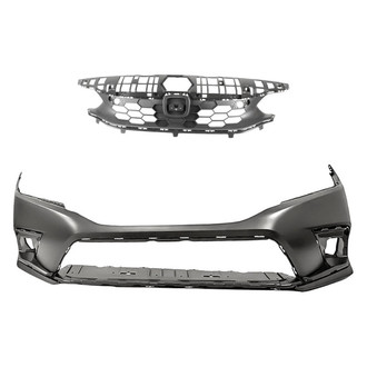 Replacement - 2-Piece (Front Bumper Cover, Grille) (Standard Line)
