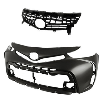 Replacement - 2-Piece (Front Bumper Cover, Grille) (Standard Line)