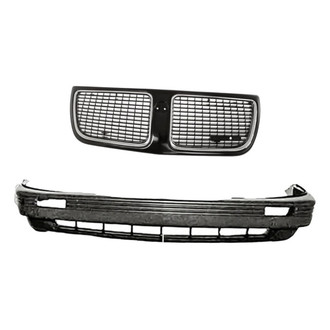 Replacement - 2-Piece (Front Bumper Cover, Grille) (Standard Line)