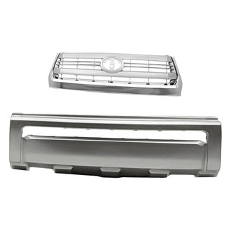 Replacement - 2-Piece (Front Bumper Cover, Grille) (Standard Line)