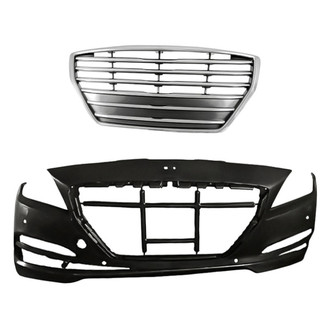 Replacement - 2-Piece (Front Bumper Cover, Grille) (Standard Line)