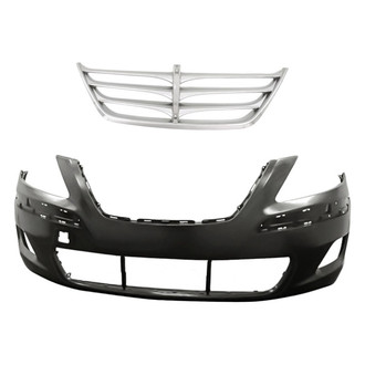 Replacement - 2-Piece (Front Bumper Cover, Grille) (Standard Line)