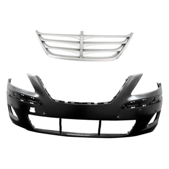Replacement - 2-Piece (Front Bumper Cover, Grille) (Standard Line)