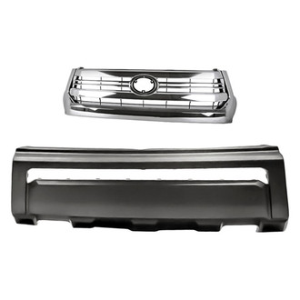 Replacement - 2-Piece (Front Bumper Cover, Grille) (Standard Line)