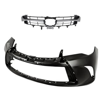 Replacement - 2-Piece (Front Bumper Cover, Grille)