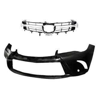 Replacement - 2-Piece (Front Bumper Cover, Grille) (Standard Line)