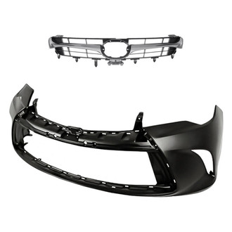 Replacement - 2-Piece (Front Bumper Cover, Grille) (Standard Line)