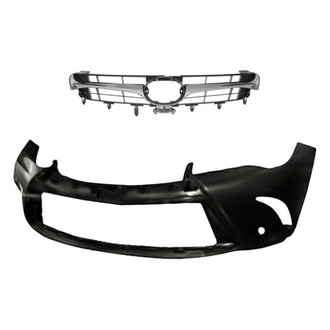 Replacement - 2-Piece (Front Bumper Cover, Grille) (Standard Line)